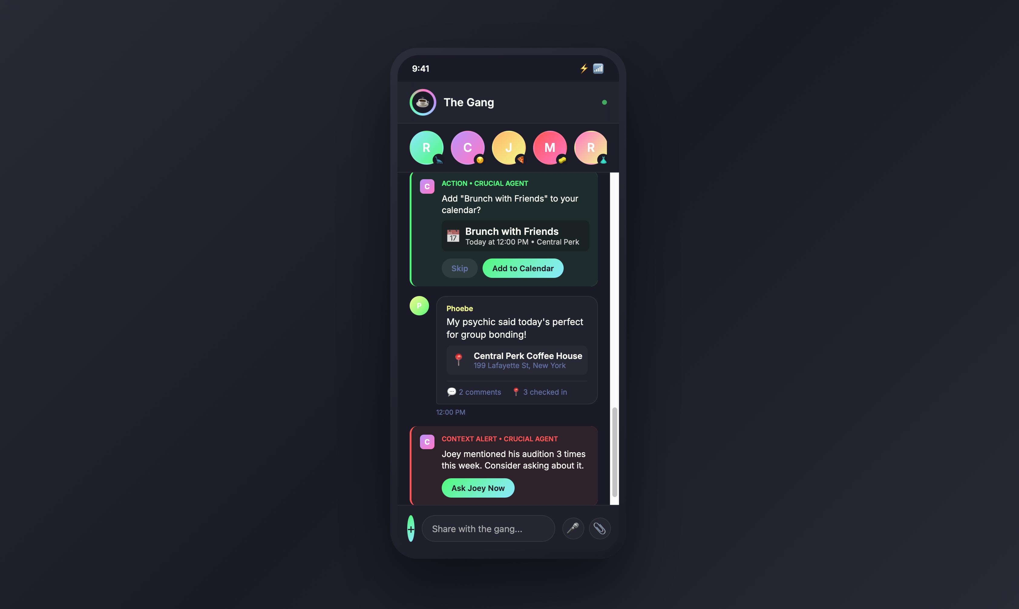 Crucial ❍ Inner-Circle Social